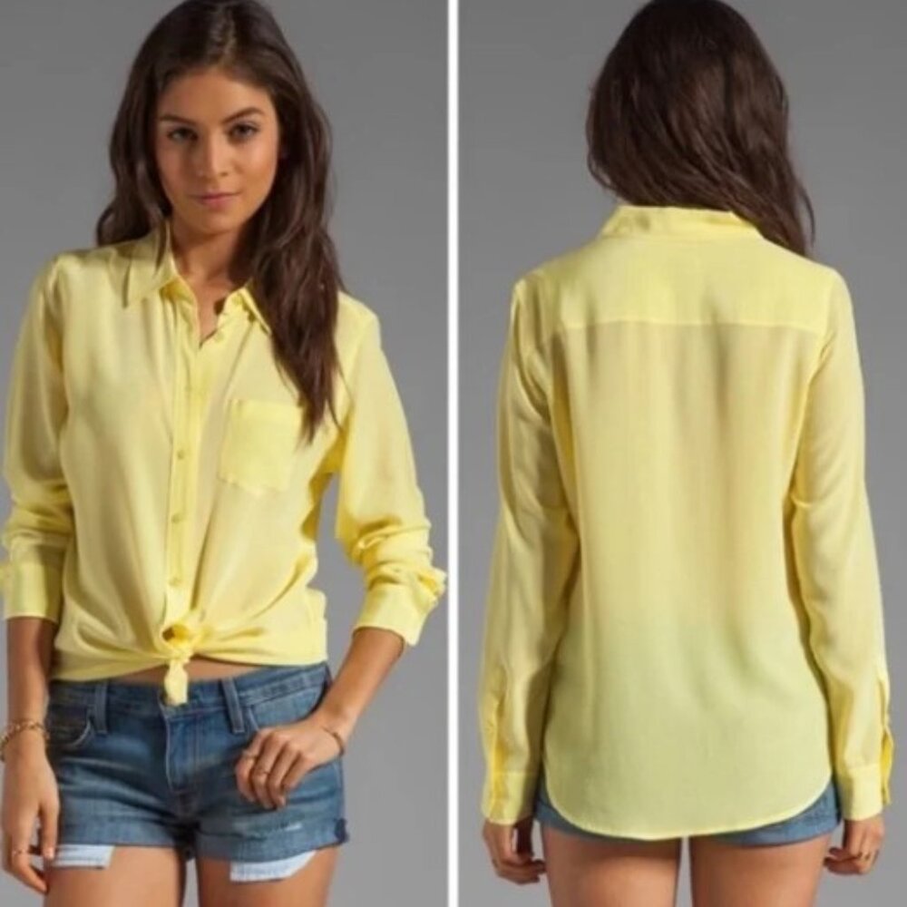 Equipment Femme Brett Silk Button Front Shirt